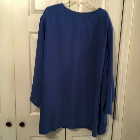 Roamans Sheer Blouse And Tank - Picture 4 of 8